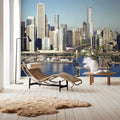 Harbor City Reflection Mural Wallpaper - room preview 04
