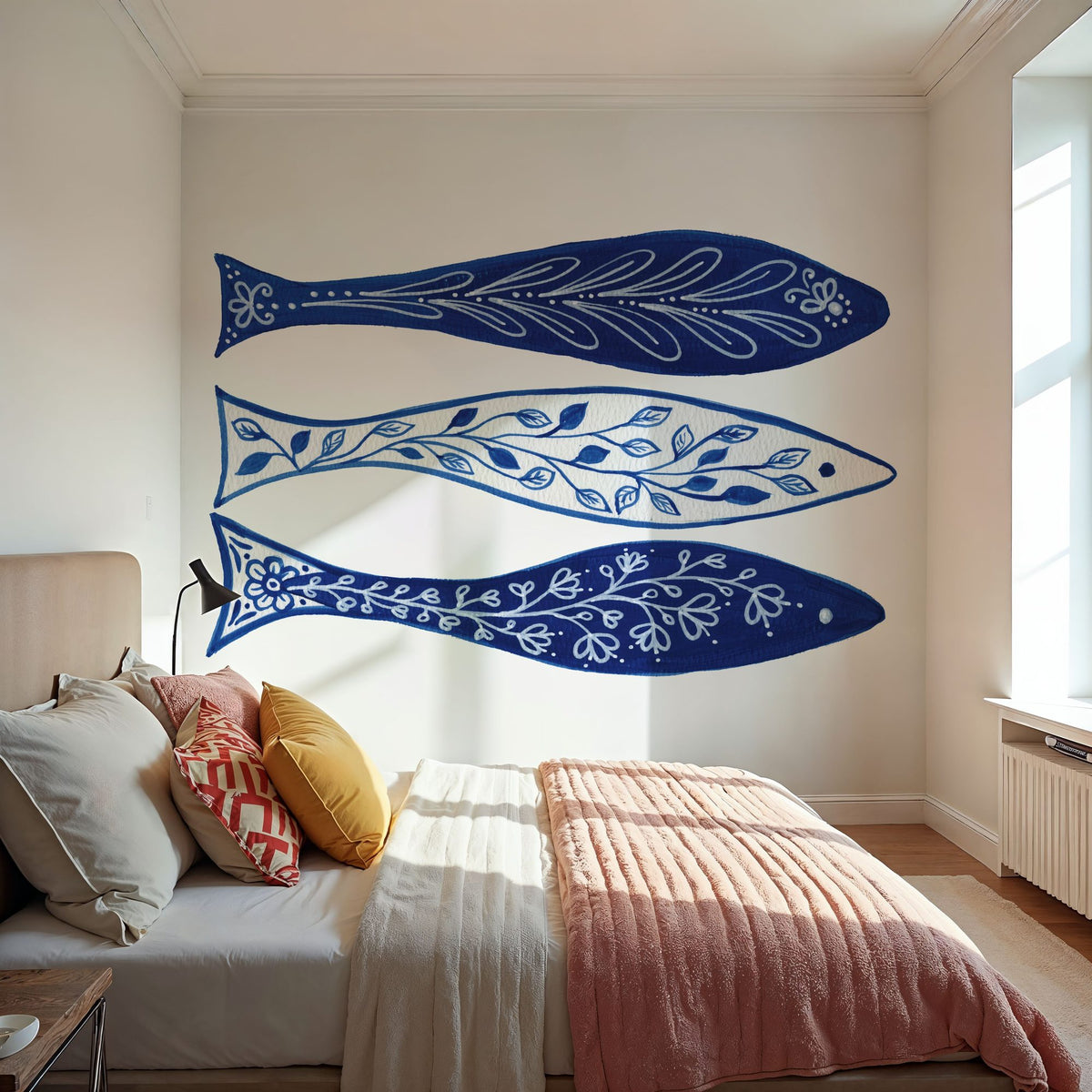 Coastal Chinoiserie VIII Mural Wallpaper - room preview 04
