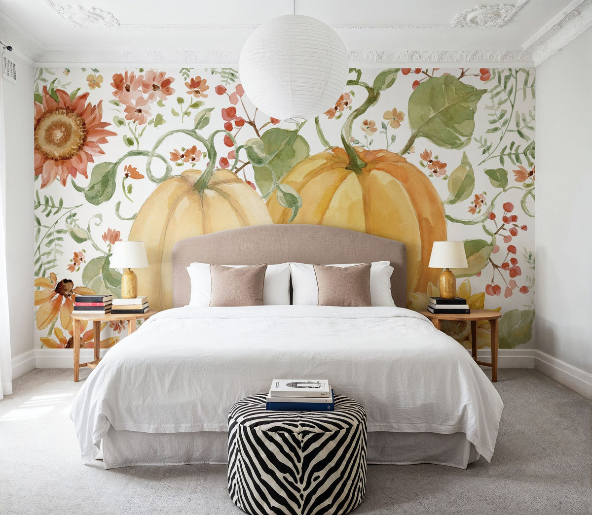 Fall Cottage Garden IV Mural Wallpaper - room preview 04