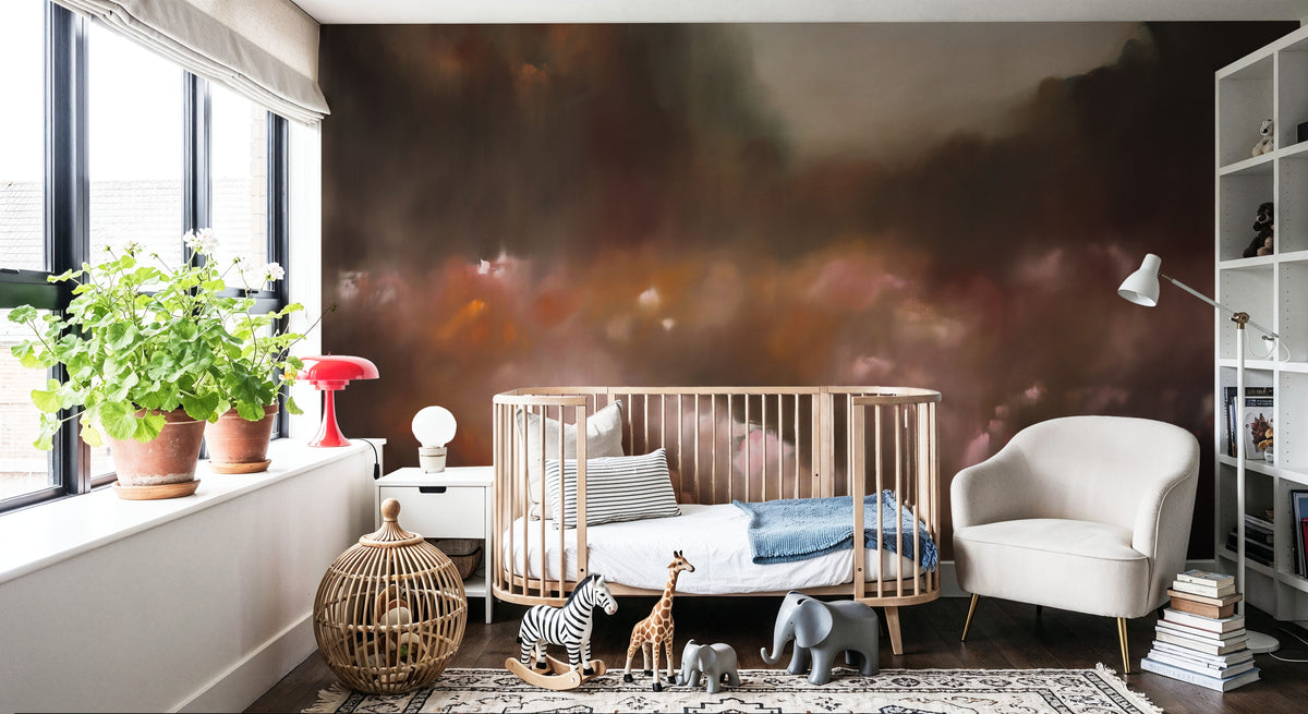 What the Flowers Saw Mural Wallpaper - room preview 04