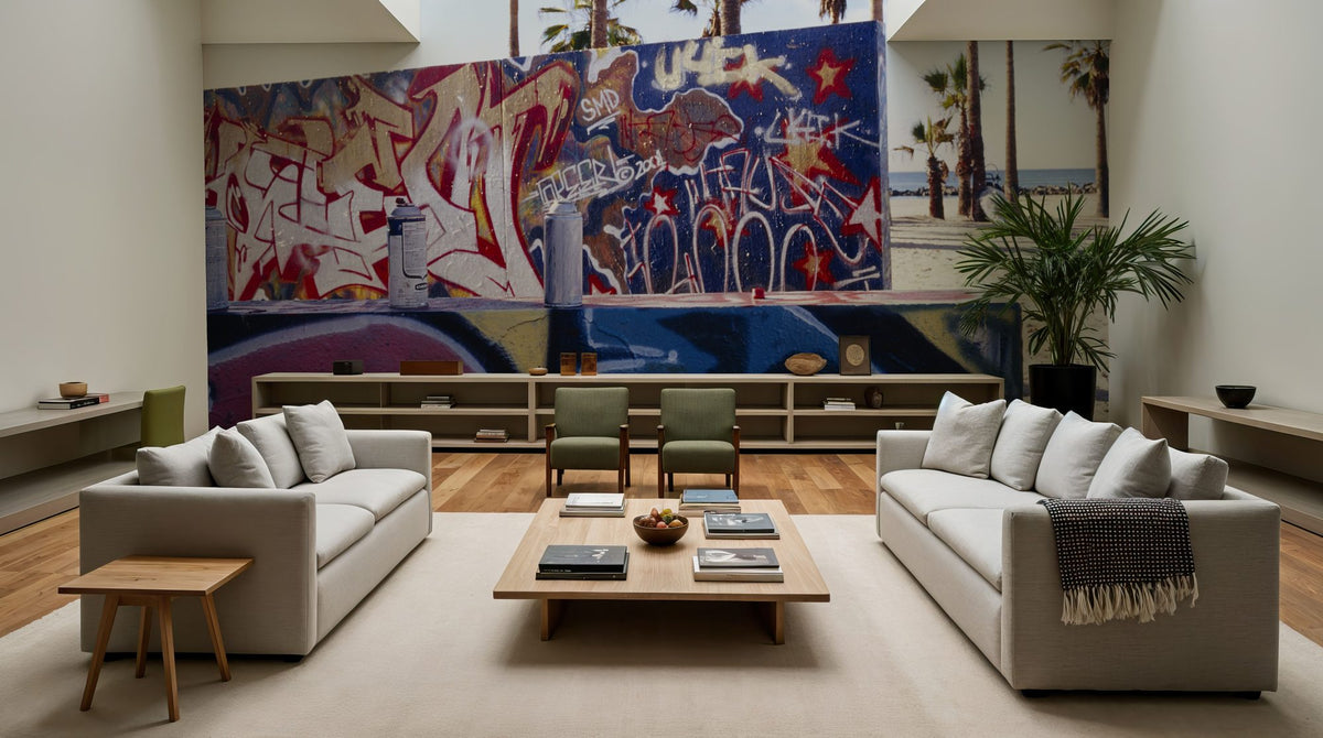 Beach Graffiti Boulevard Mural Wallpaper - room preview 04