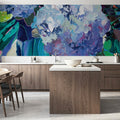 August Bloom Blue Hydrangea Mural Wallpaper - room preview 04