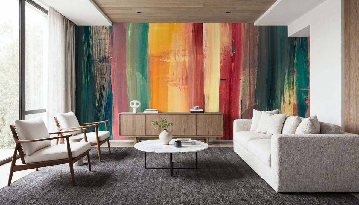 Sunset Fall Forest Mural Wallpaper - room preview 04
