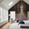 Dark Moody Trail Mural Wallpaper - room preview 04