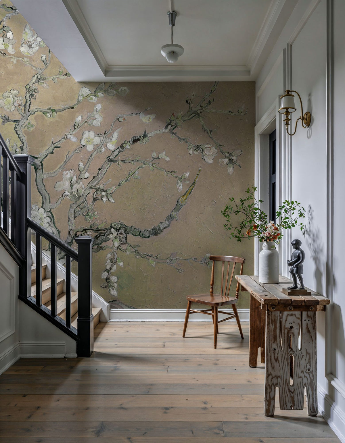 Almond Blossom, Warm Sand Mural Wallpaper - room preview 04