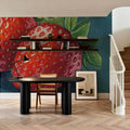 Strawberry Couple Portrait Mural Wallpaper - room preview 04