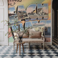 Greetings From Beach Haven Mural Wallpaper - room preview 04