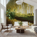 Riverside Mirror Mural Wallpaper - room preview 04