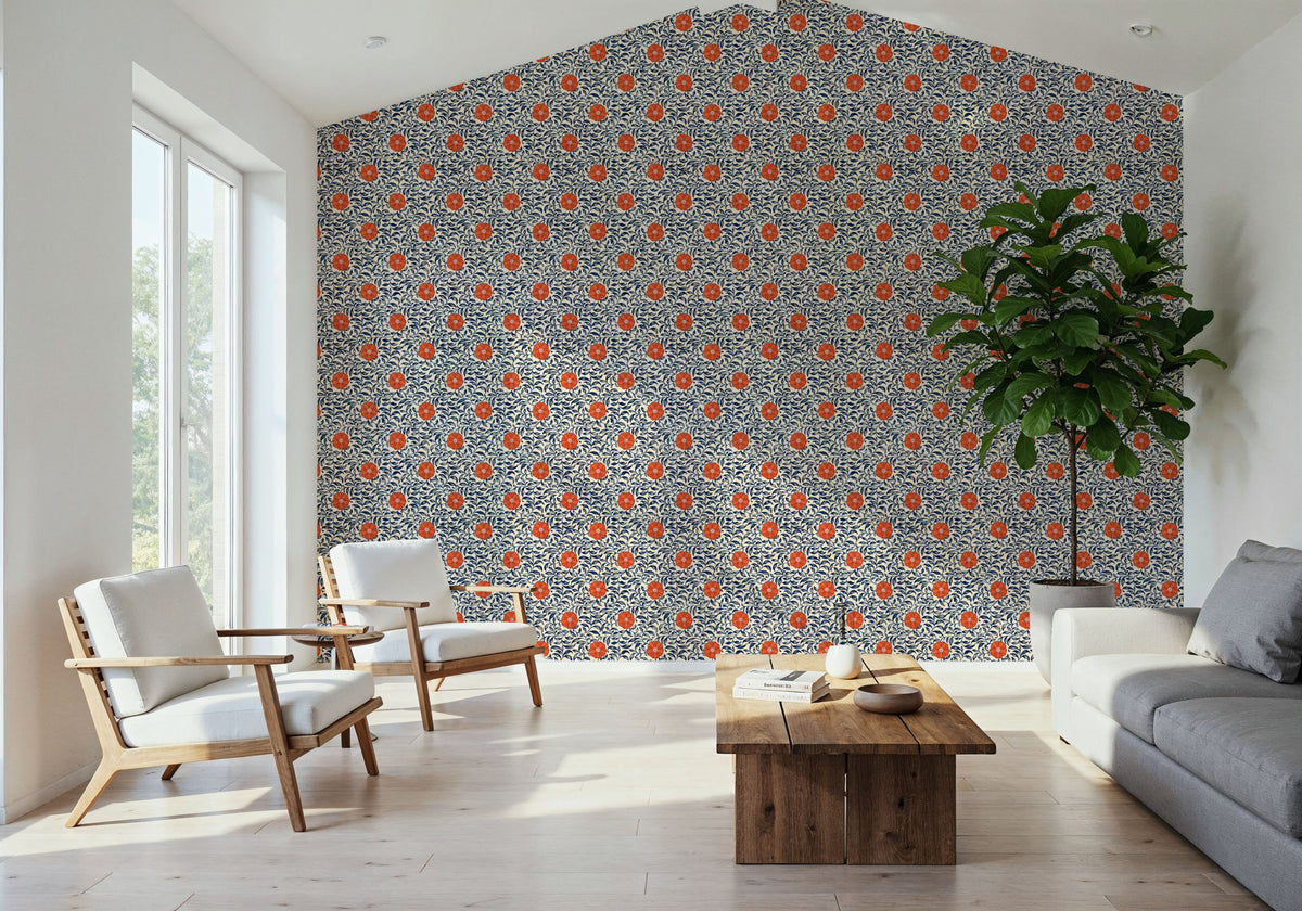 Authentique,Pattern Mural Wallpaper - room preview 04