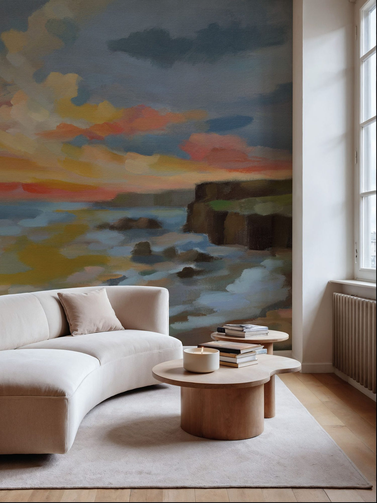 Pacific Coast Sunset Mural Wallpaper - room preview 04