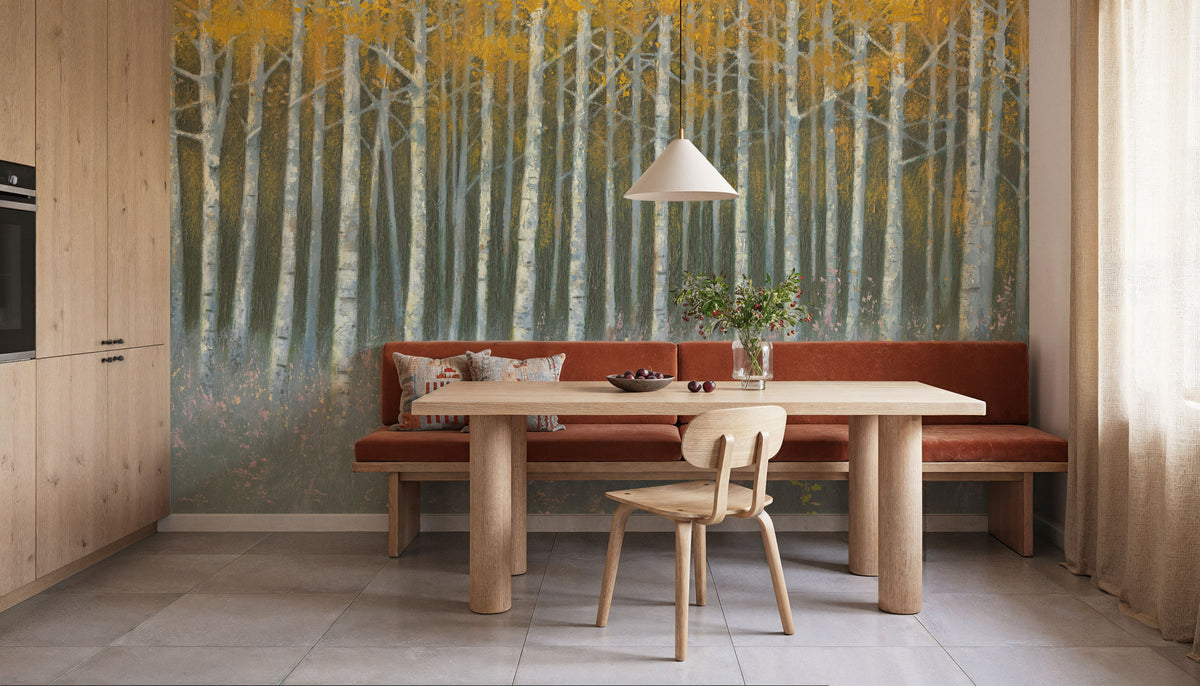 Birch Dusk Mural Wallpaper - room preview 04
