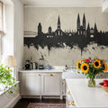 Lubeck Germany Skyline Concrete Mural Wallpaper - room preview 04