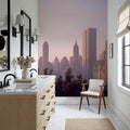 Sunset Skyline Mural Wallpaper - room preview 04