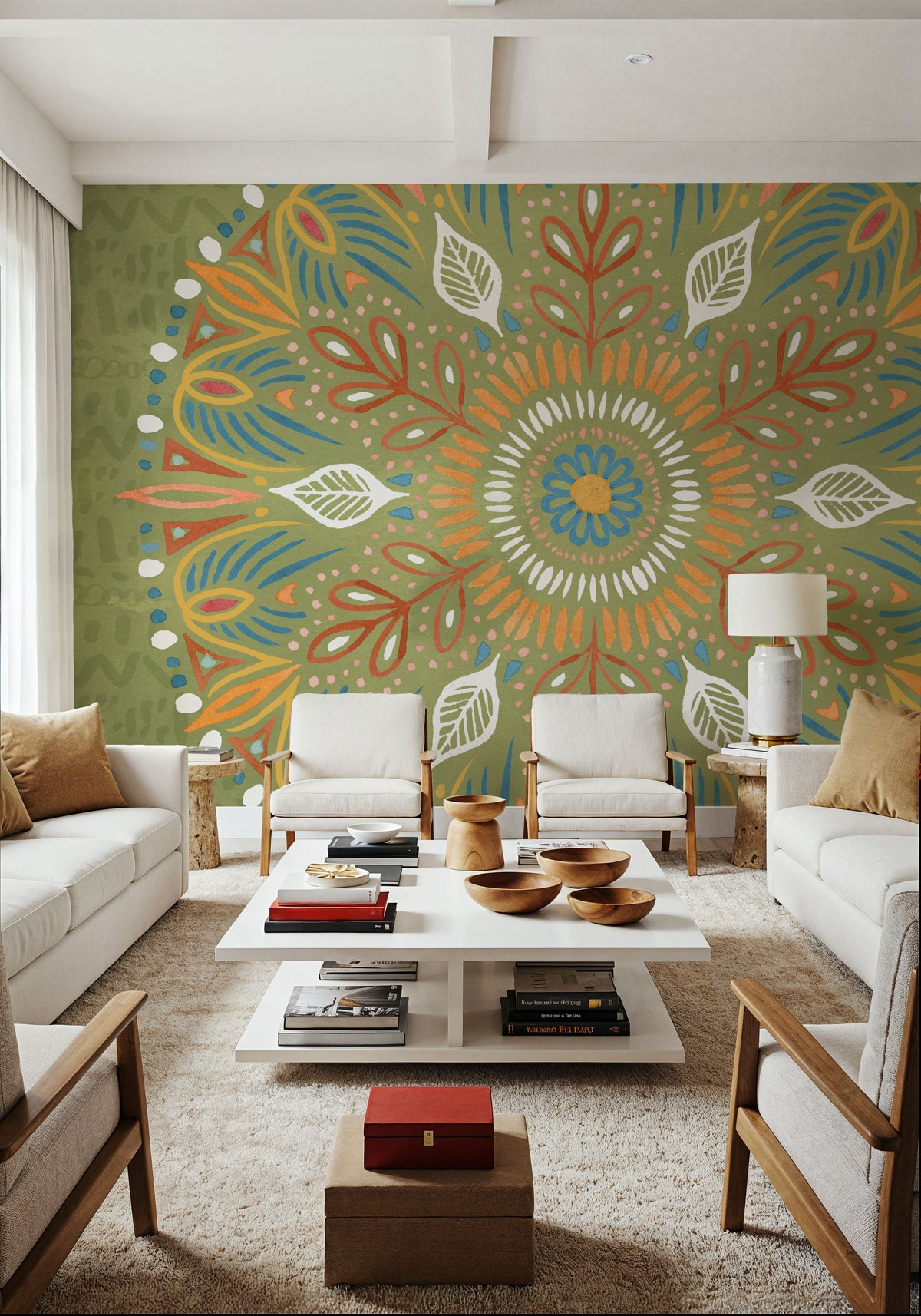 Harvest Whimsy X Color Mural Wallpaper - room preview 04