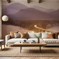 Golden Bridge Serenity Mural Wallpaper - room preview 04