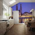 Twilight Towers Reflection Mural Wallpaper - room preview 04