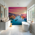 Grand Canal Sunset Pink Mural Wallpaper - room preview 04