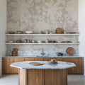 Flower Silhouette No Stain Mural Wallpaper - room preview 04