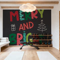 Holiday Wishes III Mural Wallpaper - room preview 04