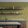 Harvest Time Swamp Green Mural Wallpaper - room preview 04