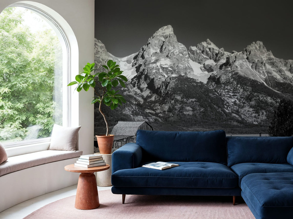 Timeless Alpine Homestead Mural Wallpaper - room preview 04