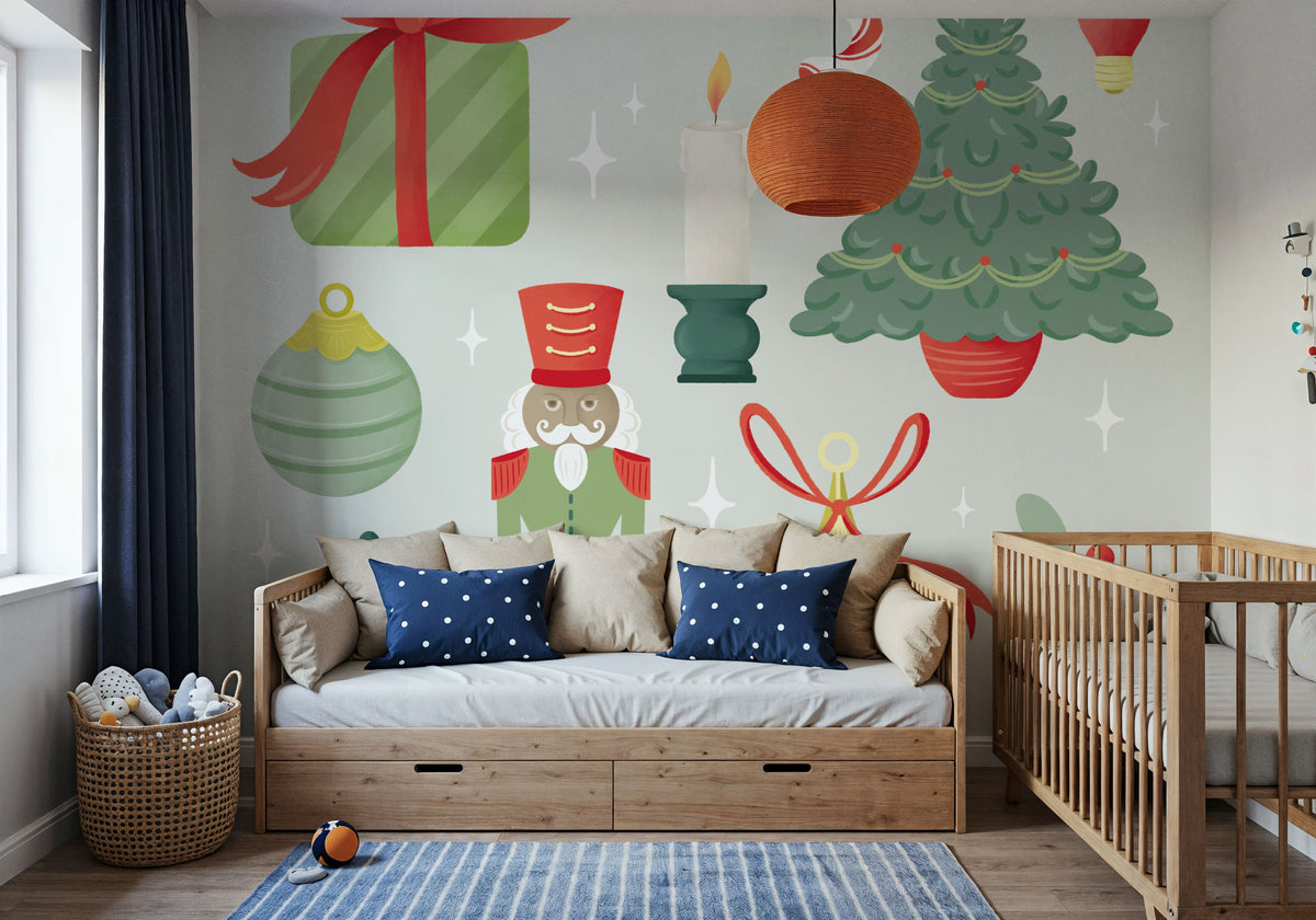 Home For the Holidays V Mural Wallpaper - room preview 04