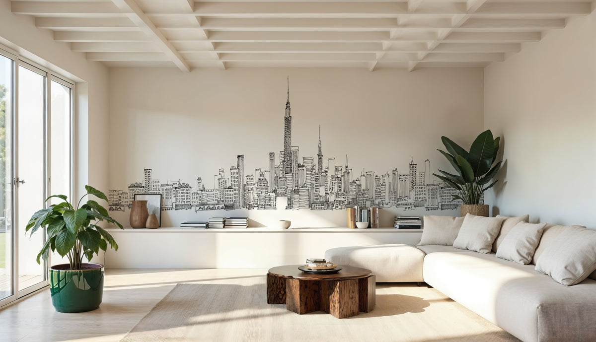 New York Skyline IV Mural Wallpaper - room preview 04