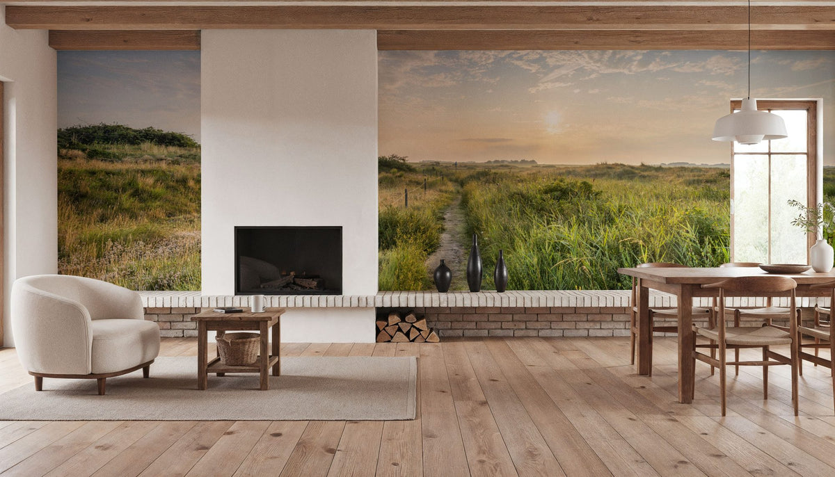 Sunrise Walk Mural Wallpaper - room preview 04
