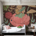 Floralscape Fairies II Dark Mural Wallpaper - room preview 04