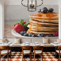 Stack of Pancakes with Syrup Mural Wallpaper - room preview 04