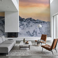 Snowy Mountain Ridge Mural Wallpaper - room preview 04