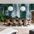 Emerald Cascade Mural Wallpaper - room preview 04