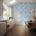 Peony Toile, Sky Mural Wallpaper - room preview 04