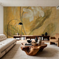 White Orchid Panel Mural Wallpaper - room preview 04