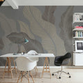 Foliage Flow, Mink Mural Wallpaper - room preview 04