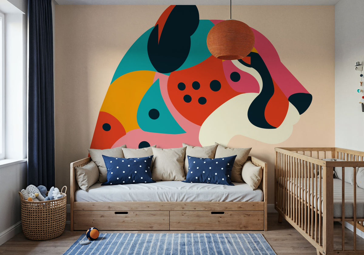 Safari Cat II Mural Wallpaper - room preview 04