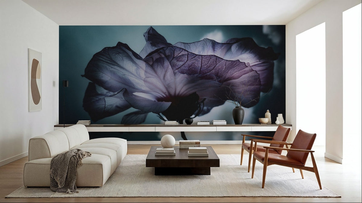 Hibiskus and Sky Mural Wallpaper - room preview 04