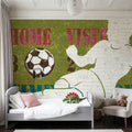 Womens Scoreboard Soccer Mural Wallpaper - Warm Tone - room preview 04