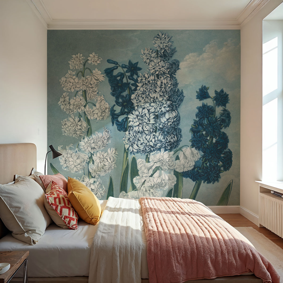 Temple of Flora Hyacinths Mural Wallpaper - room preview 04