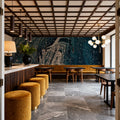 Marbled Paper, Dark Mural Wallpaper - room preview 04