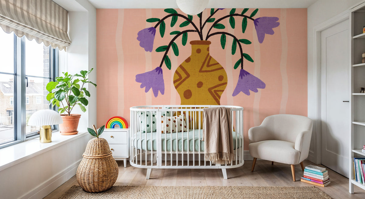 Still Blooms IV Mural Wallpaper - room preview 04