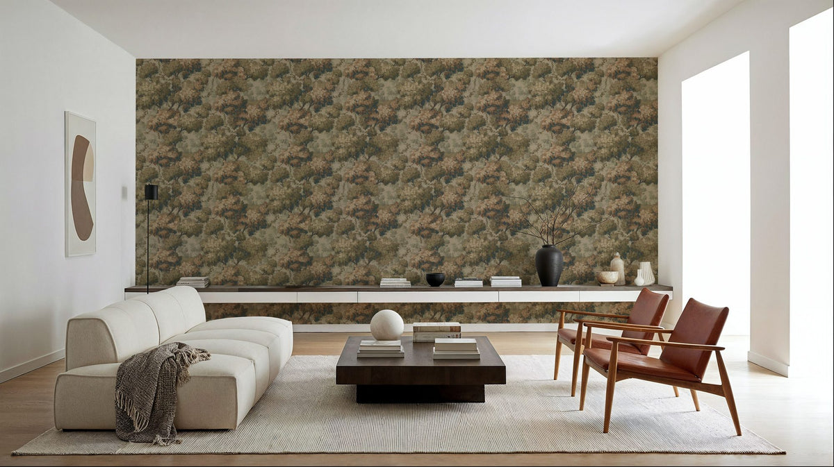 Greenwood Linden, Rustic Foliage Mural Wallpaper - room preview 04