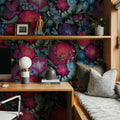 Flowershow Poppies, Cerise Mural Wallpaper - room preview 04