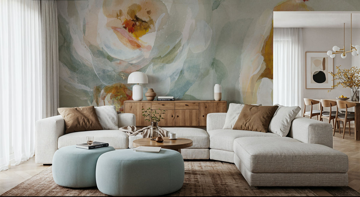Fall Blossoms Panel I Mural Wallpaper - room preview 04