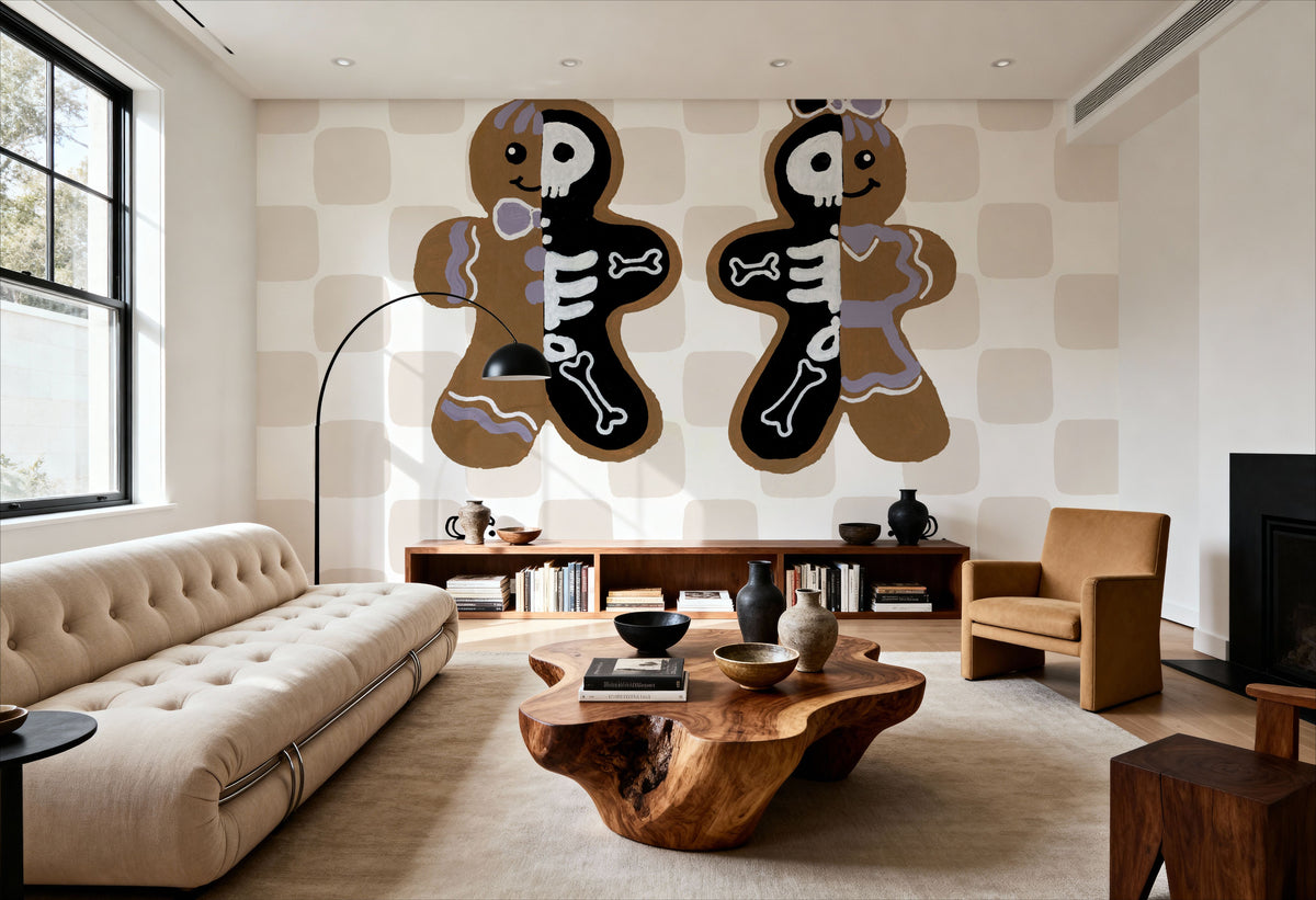 Spooky Gingerbread Manor III Mural Wallpaper - room preview 04