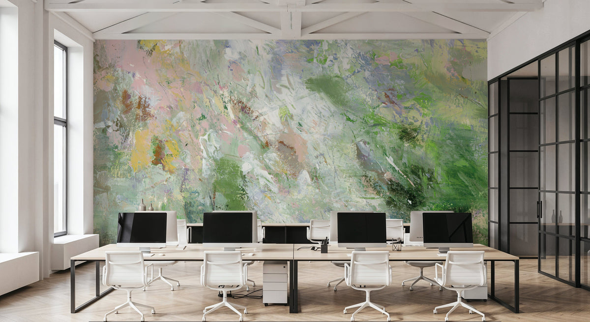 Soft Meadow Mural Wallpaper - room preview 04
