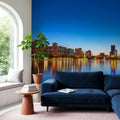 Orlando Skyline Sunset At Lake Eola Mural Wallpaper - room preview 04