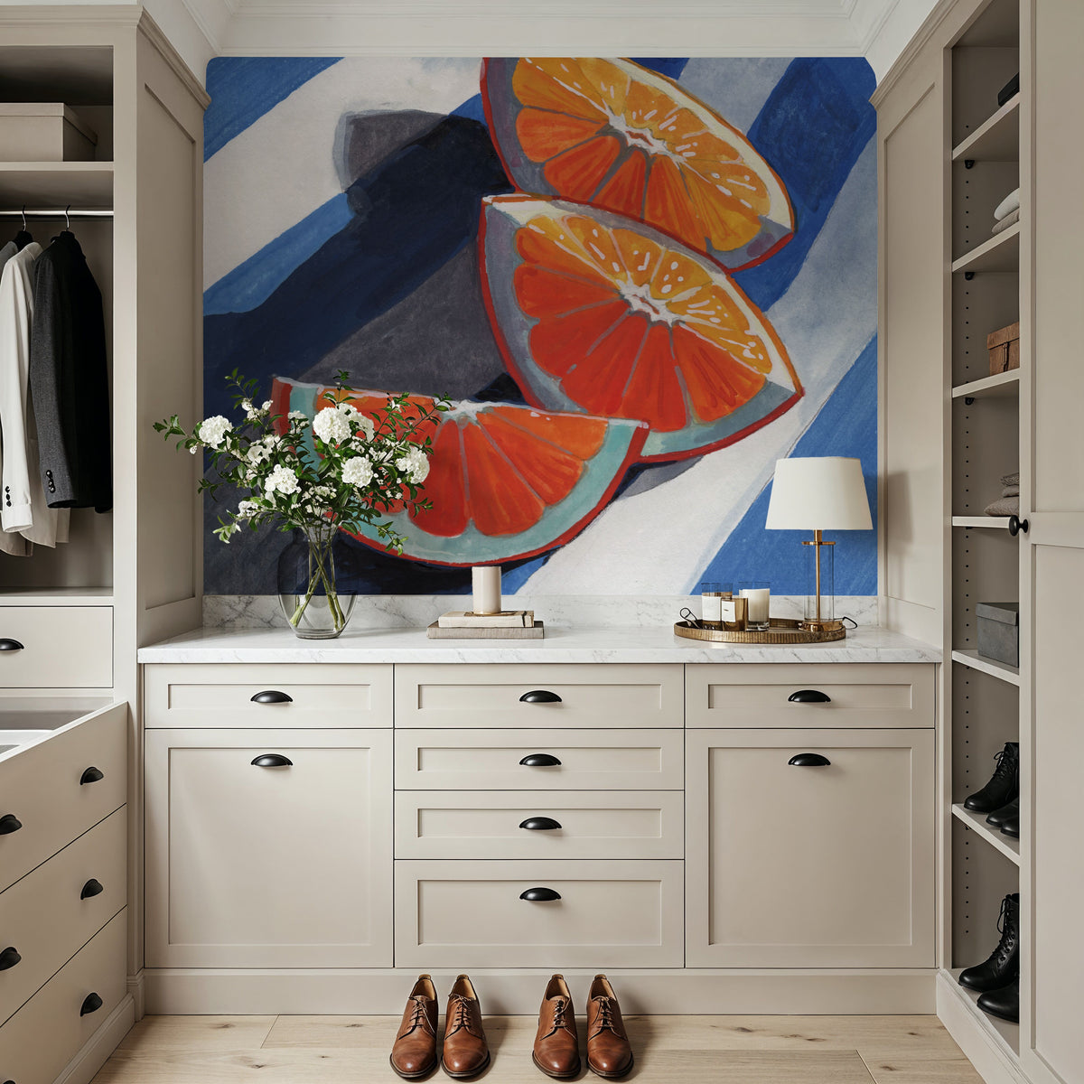 Three Citrus Slices Mural Wallpaper - room preview 04