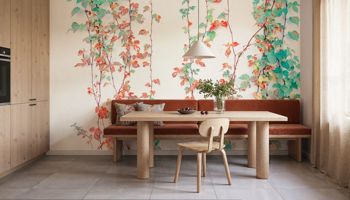 Creeper Leaves Mural Wallpaper - room preview 04