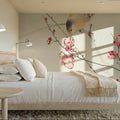 Songbird on Blossom Branch Mural Wallpaper - room preview 04